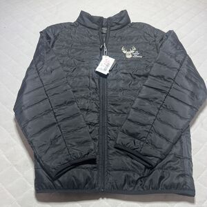 NWT! CORE365 CE700 Mens PufferJacket Black Size L Zipper Pockets Packable
